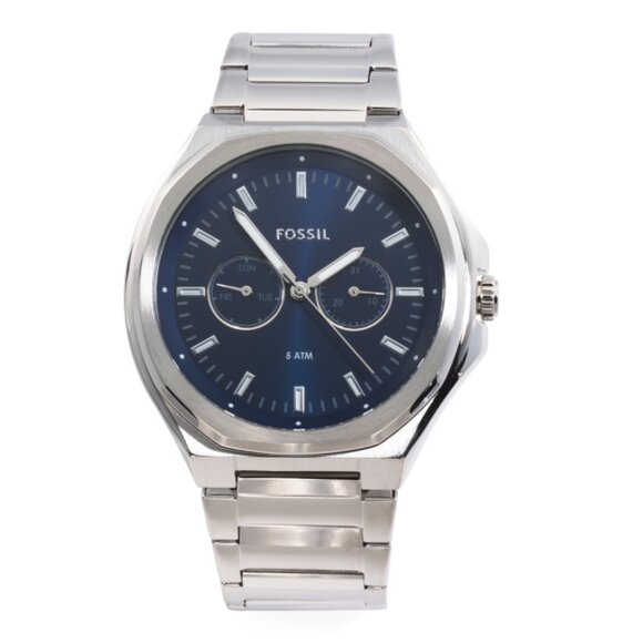 FOSSIL Stainless Steel Men's Evanston Multifunction Stainless Steel Watch